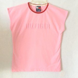 Vtg. Tommy Hilfiger Women's M/M Solid Pink Top